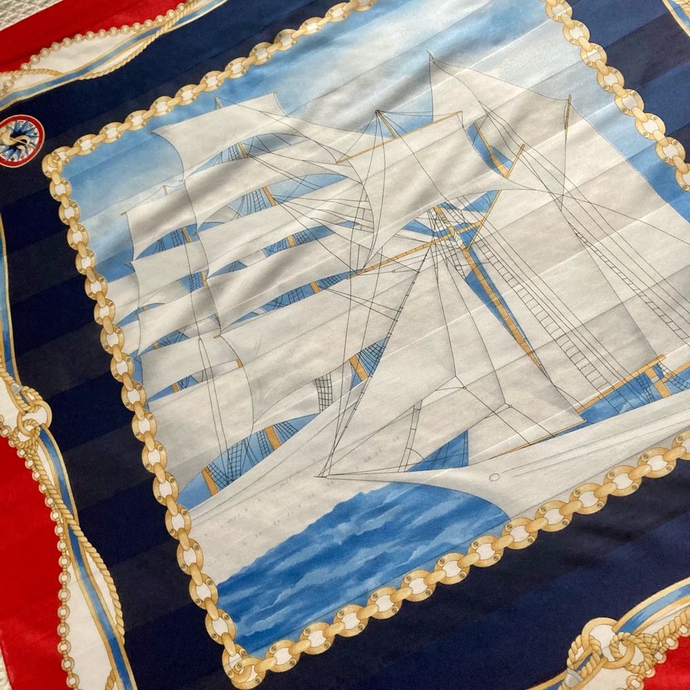 ART of the SCARF, nautical scarf from TIE RACK